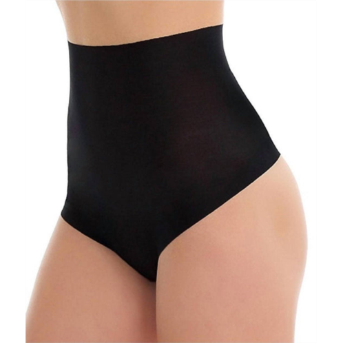 Commando cotton control shaping thong in black