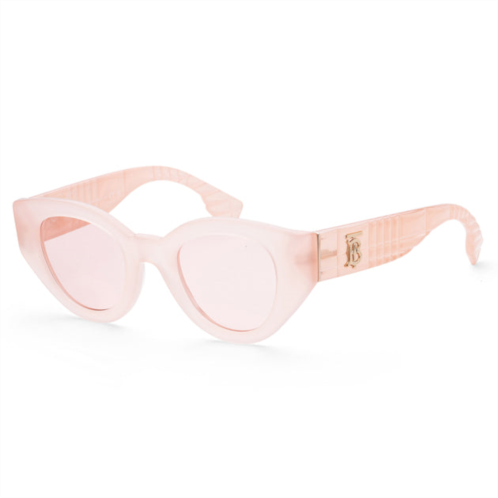 Burberry womens meadow 47mm pink sunglasses be4390-4060-5-47