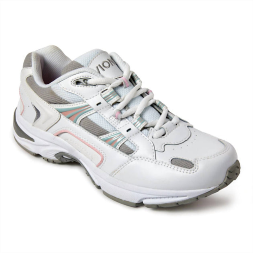 VIONIC womens walker classic shoes - b/medium width in white/pink
