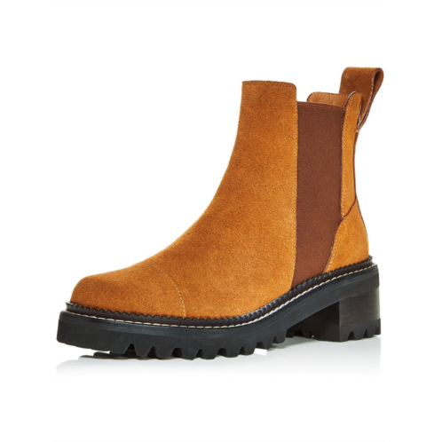 See by Chloe womens suede pull on chelsea boots