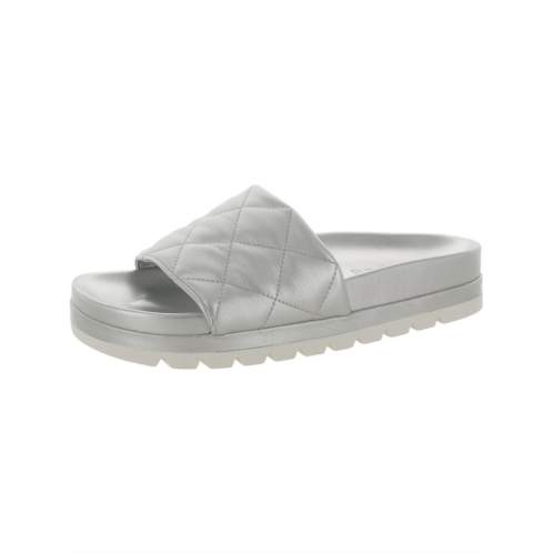 J/Slides rio luxe womens faux leather slide sandals