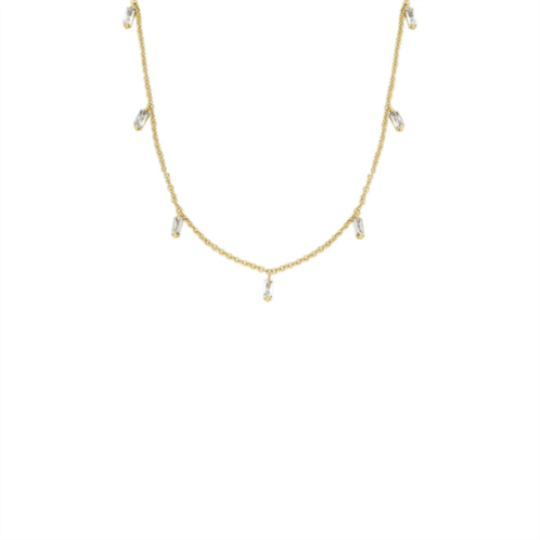 Fossil womens hazel glitz collection gold-tone brass pendant necklace