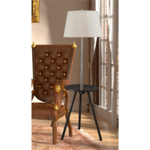 Simplie Fun 57 round sofa side table w/ lamp and power station (1.56/9.9)