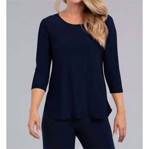 Sympli classic relax 3/4 sleeve in navy