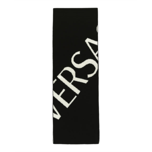 Versace logo wool scarf