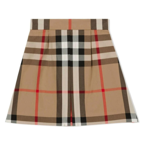 Burberry beige checkered skirt