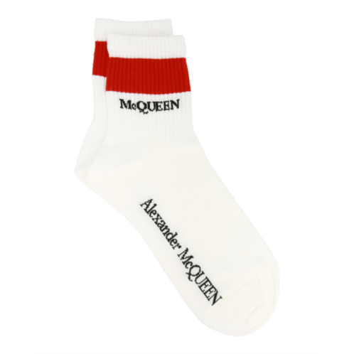Alexander McQueen skull printed sport socks