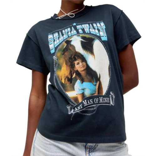 DAYDREAMER shania twain any man of mine reverse tour tee in vintage black