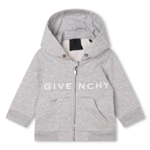 Givenchy gray cotton zip-up hoodie