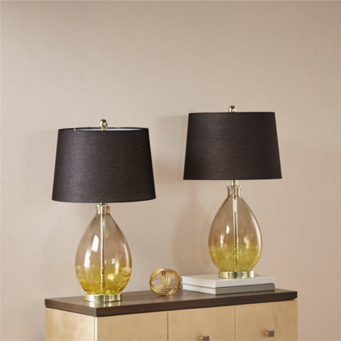 Simplie Fun cortina ombre glass table lamp, set of 2