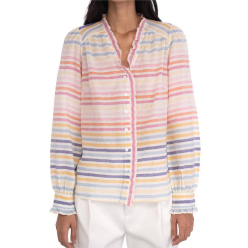 BANJANAN harlow shirt in candy stripe