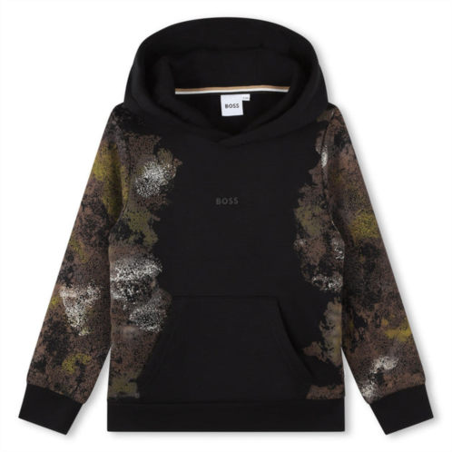BOSS black camouflage print hoodie
