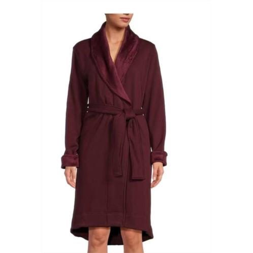 UGG duffield ii shawl collar wrap robe in wild grape