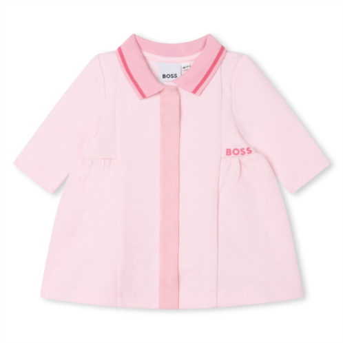 BOSS pink logo polo dress