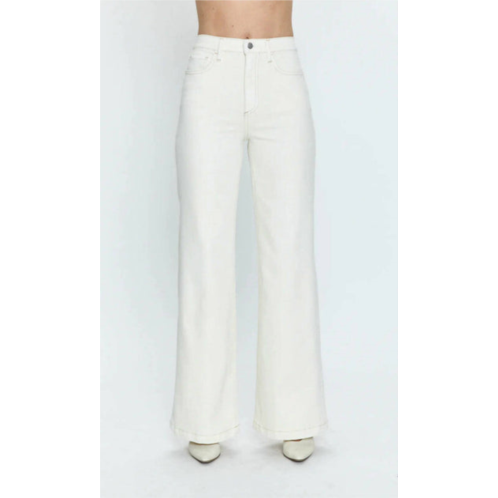 PISTOLA womens lana high rise ultra wide jeans in white