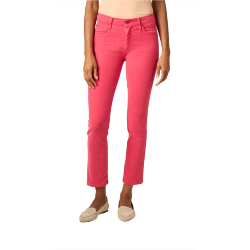 Mother rascal ankle jean in coral