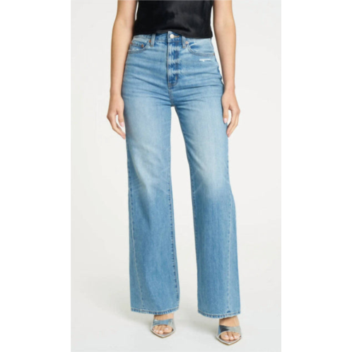 DAZE womens far out high rise flare jeans in wishing well