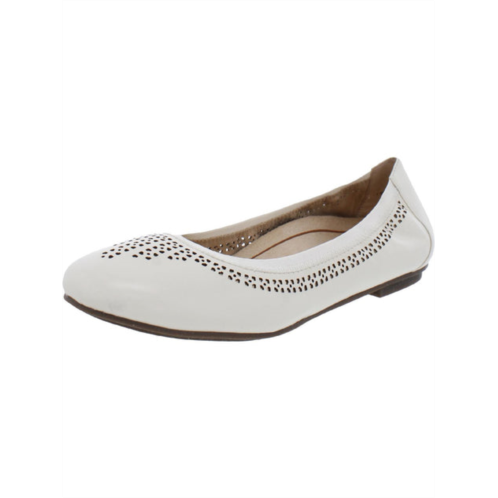 Vionic whisper womens leather perforated ballet flats