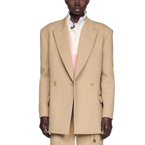 Sandro wool-blend suit blazer