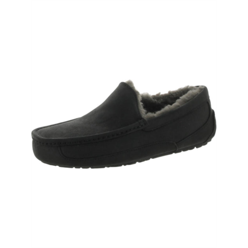 Ugg ascot mens leather slip on loafer slippers