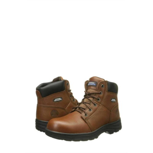 Skechers mens workshire st ankle boot - medium width in brown