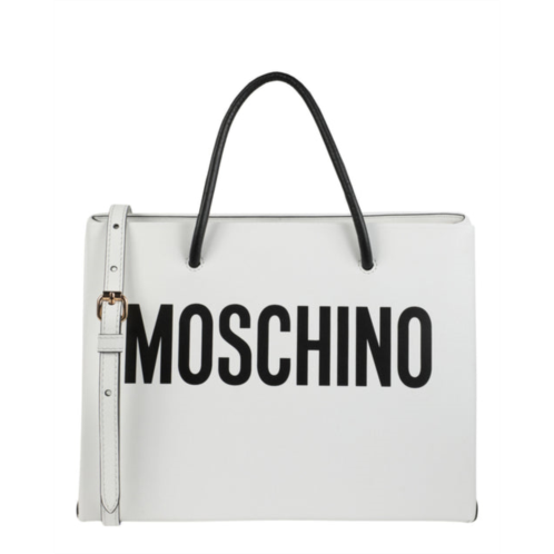 Moschino mini logo leather tote