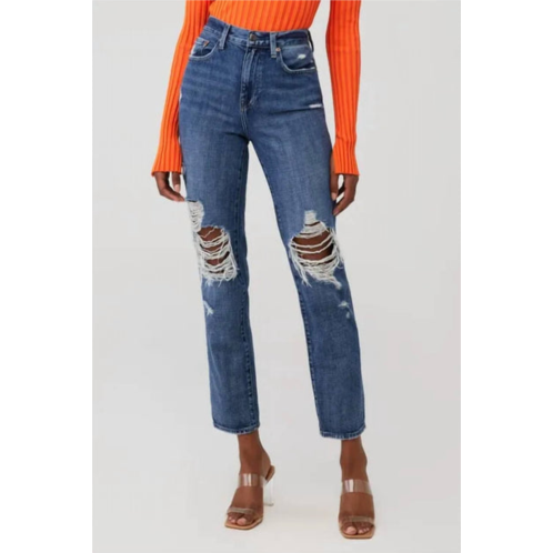 PISTOLA presley high rise relaxed roller jeans in eternal destructed