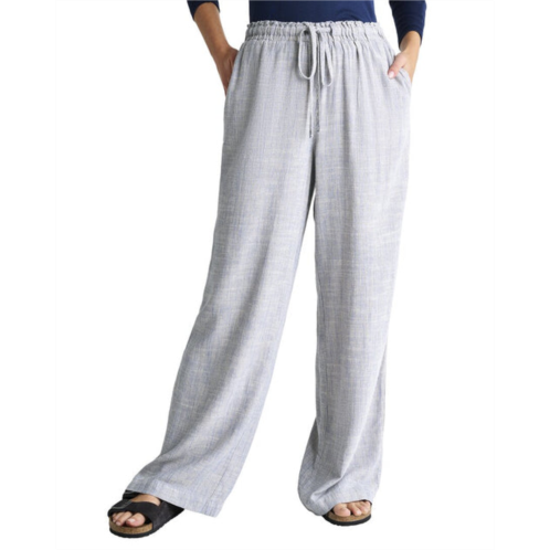 Splendid cheyenne stripe wide leg linen-blend pant