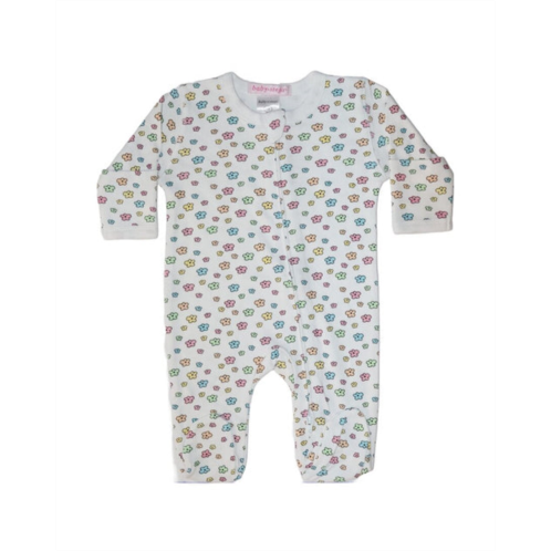 Baby Steps ditsy floral footie