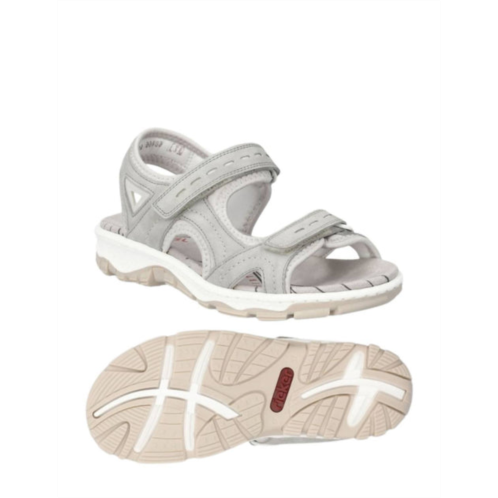 RIEKER womens clara sandals in cement/perlcloud