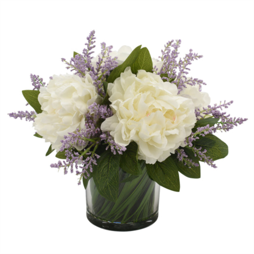 Creative Displays cream peonies & lavender heather floral arrangement