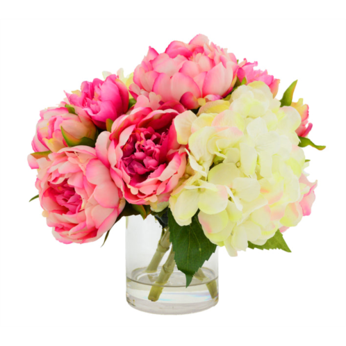 Creative Displays pink peony & hydrangea floral arrangement