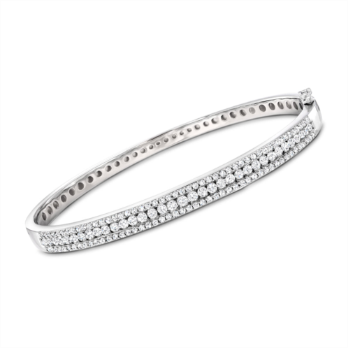 Ross-Simons diamond bangle bracelet in sterling silver