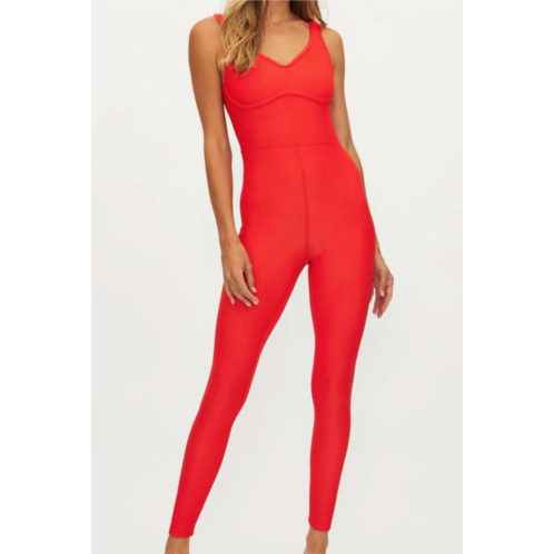 Beach Riot rosalie catsuit in red