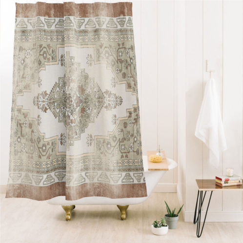 Deny Designs little arrow design co turkish floral sage brown shower curtain