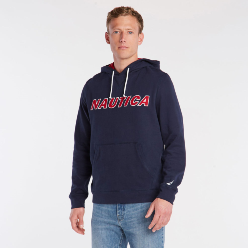 Nautica mens big & tall pullover logo hoodie