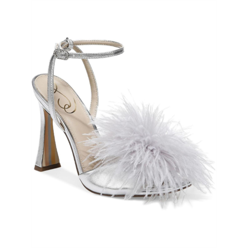 Sam Edelman leon womens embellished feathers heels