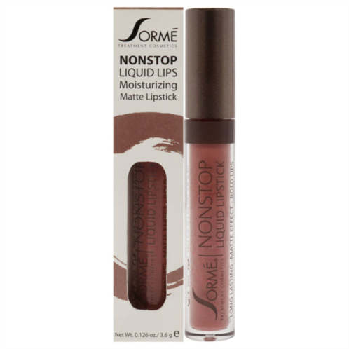 Sorme Cosmetics nonstop moisturizing matte liquid lipstick - 272 lace by for women - 0.126 oz lipstick