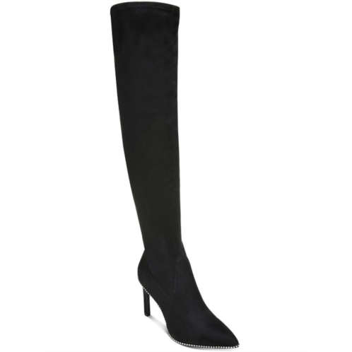 Bar III milliee womens faux suede tall knee-high boots