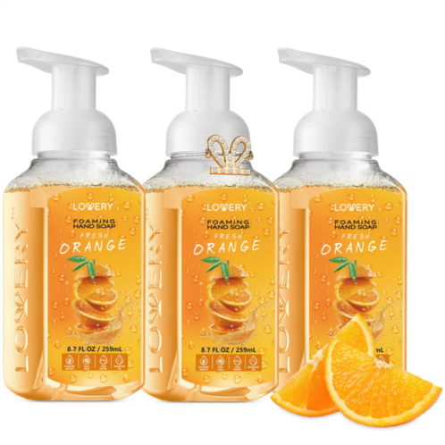 Lovery foaming hand soap - pack of 3 -?fresh orange scent