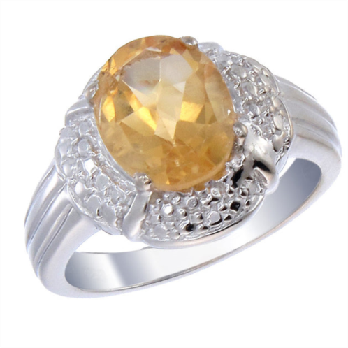 Vir Jewels sterling silver citrine ring (2 ct)
