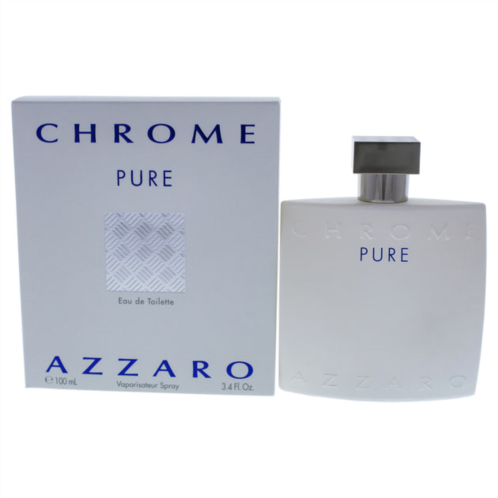 Azzaro chrome pure by for men - 3.4 oz edt spray