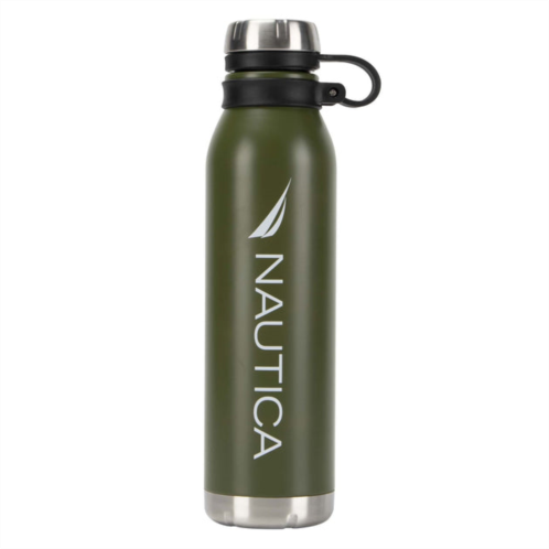 Nautica mens logo double-walled stainless steel water bottle
