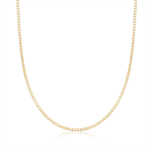 Ross-Simons 0.8mm 14kt yellow gold box chain necklace