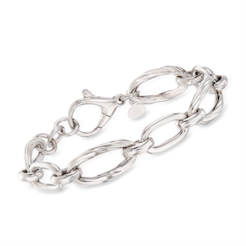 Ross-Simons italian sterling silver oval-link bracelet