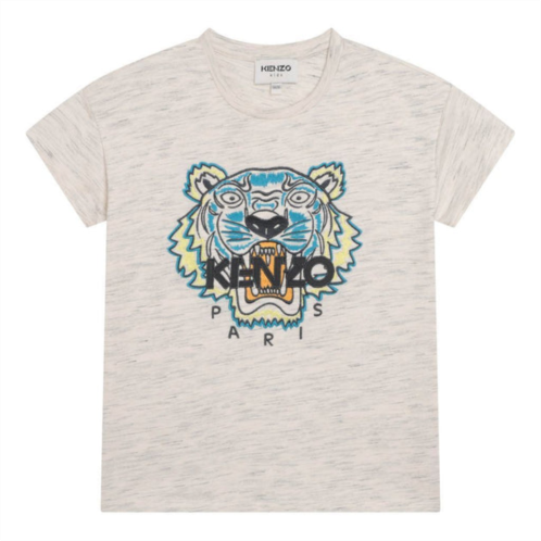 KENZO off white tiger logo-print t-shirt