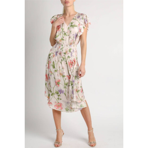 Current air fit & flare dress in light pink floral