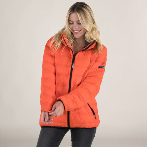 Members Only womens zip front puffer oversized jacket