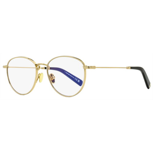 Tom Ford mens blue block eyeglasses tf5749b 028 gold/black 52mm