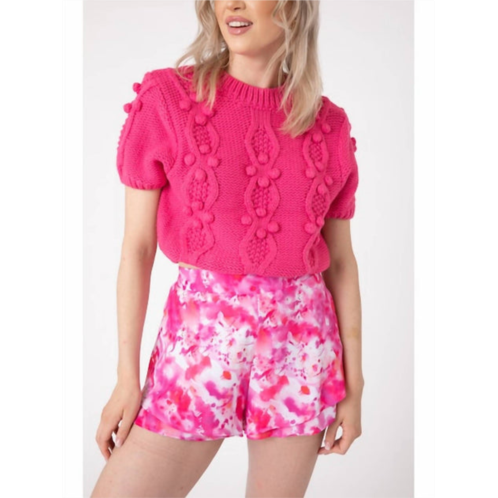 Sincerely Ours hallie short in pink watercolor